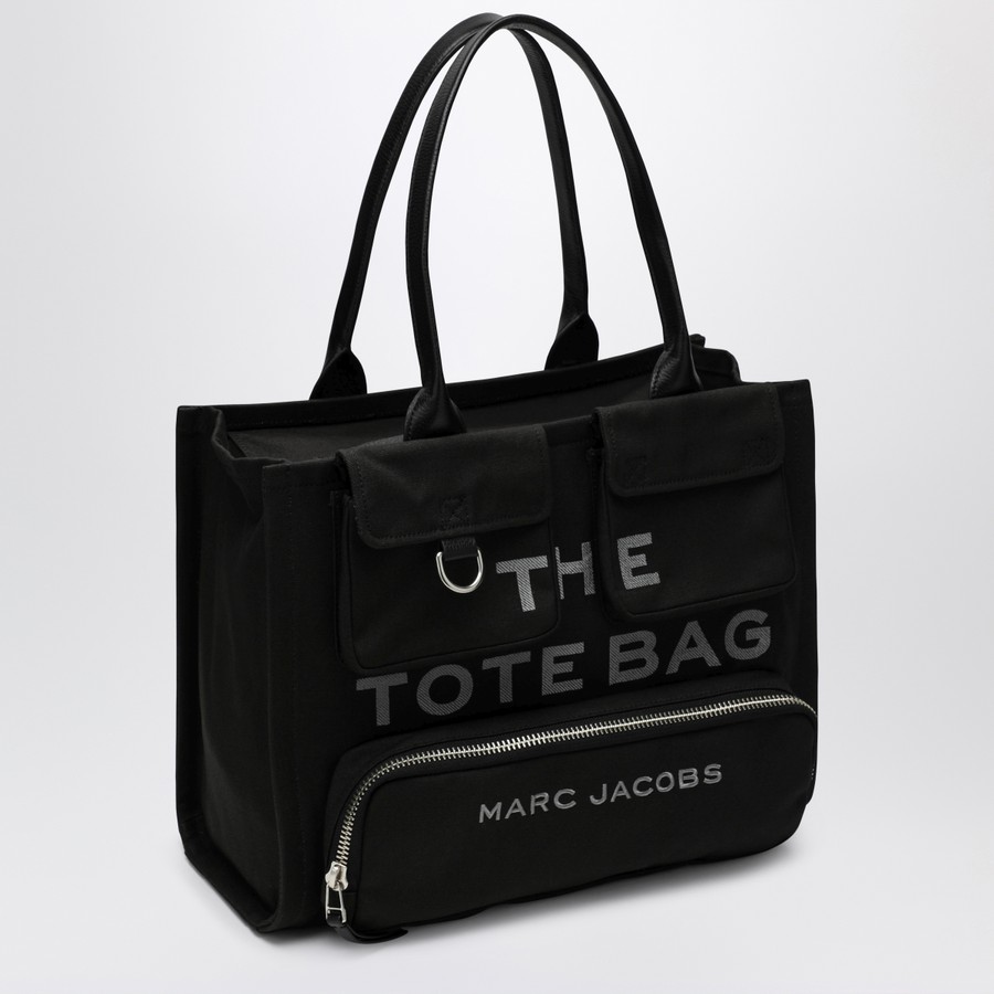 Marc Jacobs The Cargo Canvas Large Tote Bag in black | TheDoubleF