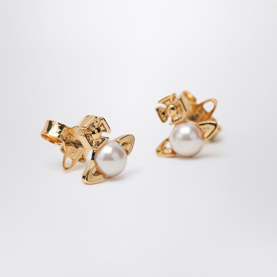★Vivienne Westwood★ Vivienne Westwood Earrings BALBINA Bal Vivienne Westwood Accessories Gold Balbina Earrings | Jules B