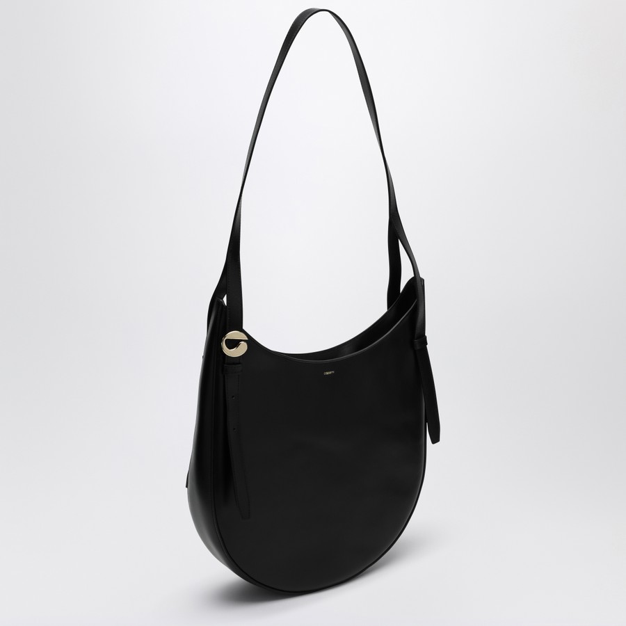 Coperni Medium black leather Hobo shoulder bag | TheDoubleF Coperni Medium black leather Hobo shoulder bag | TheDoubleF
