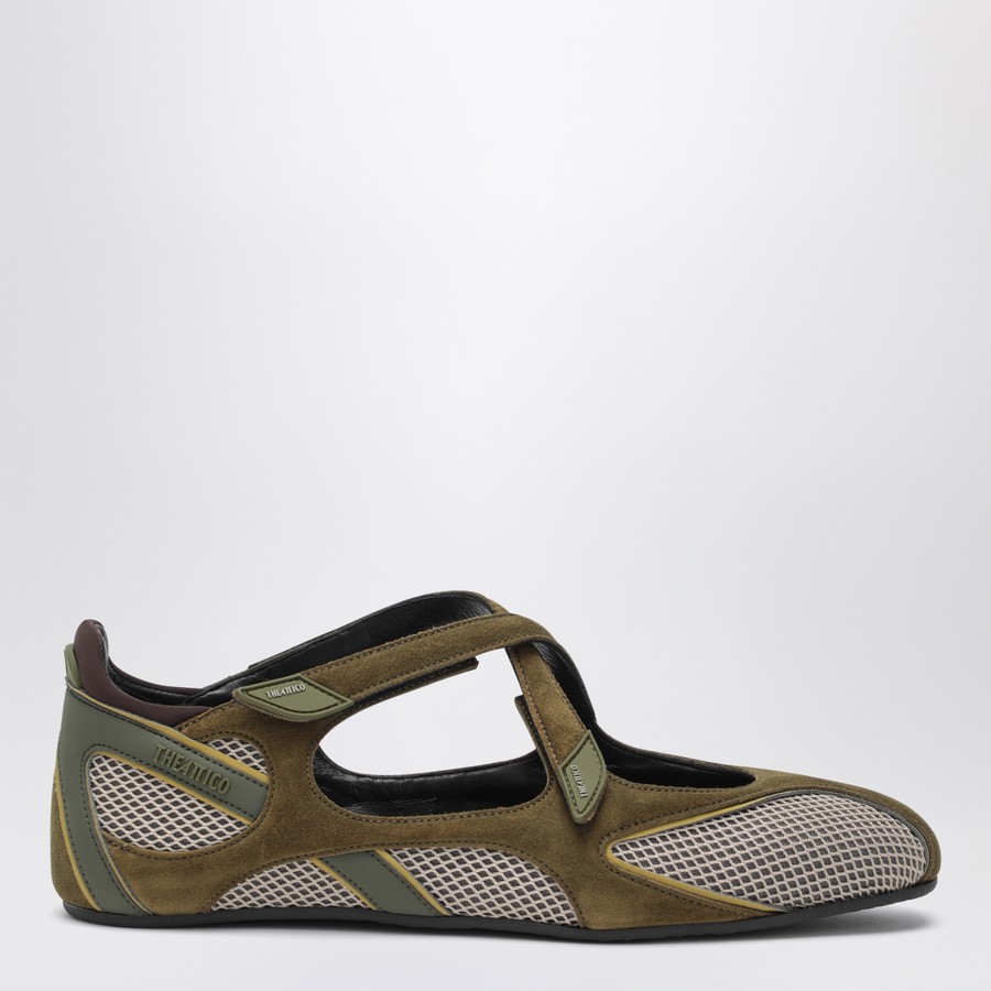 シューズ・サンダルその他 The Attico Ballerina flat Floor 01 army green Floor 01'' ballerina flat military green for Women | THE ATTICO®