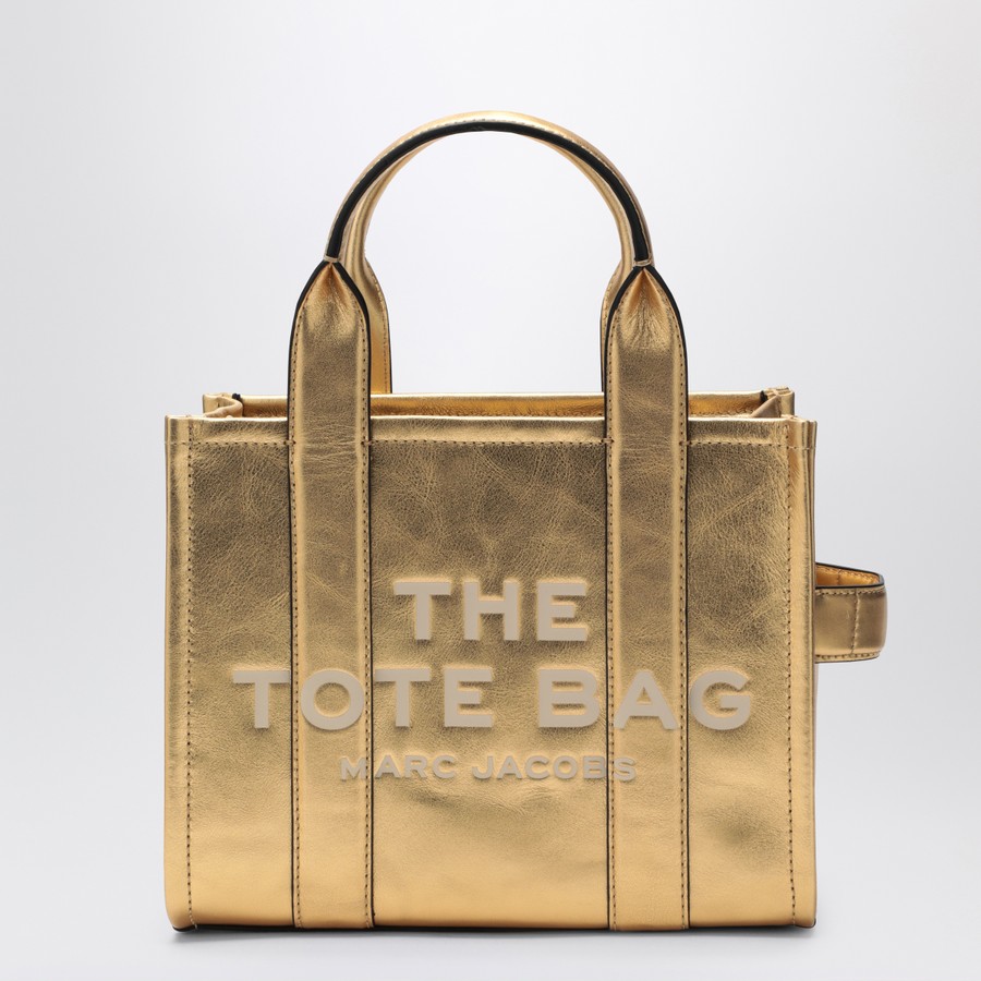 【関税込み】The Small Tote - Marc Jacobs - Leather - Gold Marc Jacobs The Small Leather Tote Bag | Neiman Marcus