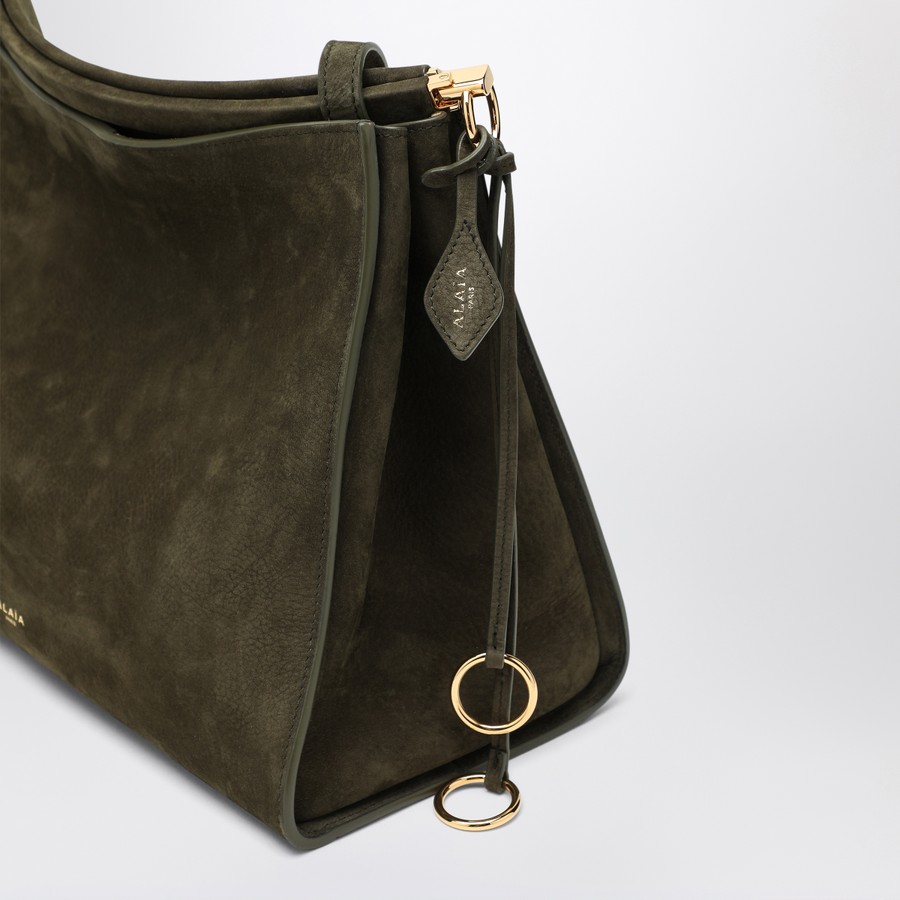 バッグ・カバンその他 Alaia Le Click medium square khaki nubuck bag Alaïa Le Click medium square khaki nubuck bag | TheDoubleF