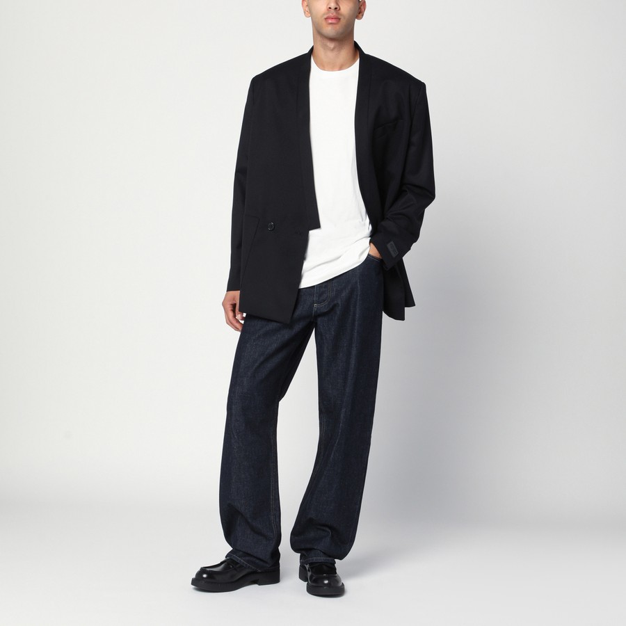 KENZO Black wool double-breasted jacket | TheDoubleF