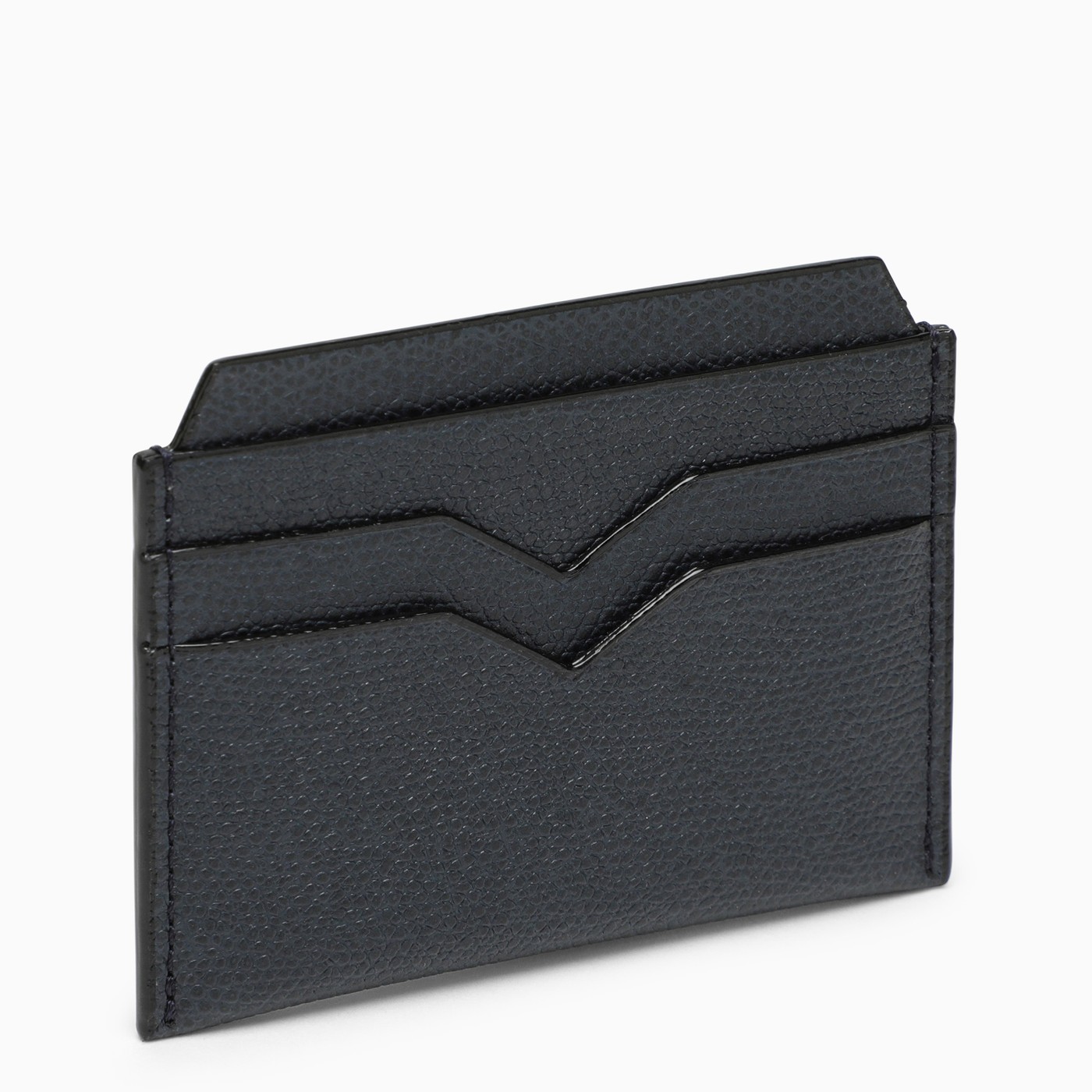 Valextra Blue leather card holder TheDoubleF