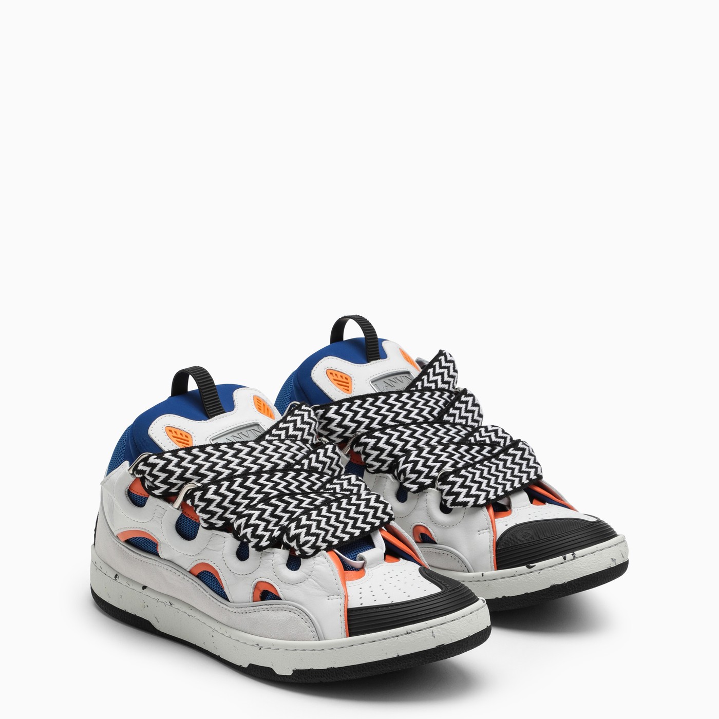 Lanvin Curb white/blue/orange trainer | TheDoubleF