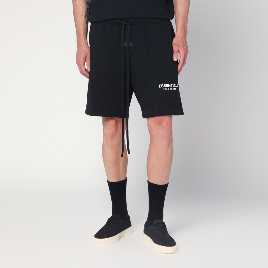 ショーツ FEAR OF GOD ESSENTIALS BLACK HONEYCOMB SHORT Fear Of God Essentials Black Shorts (SS22) | 160BT212010F
