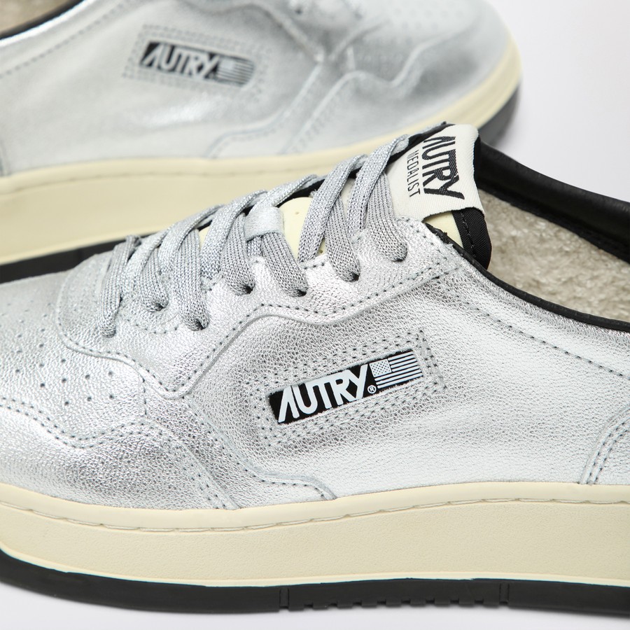 スニーカー AUTRY Woman Sneakers Grey AULW TA04 AUTRY Sneaker Medalist in silver leather | TheDoubleF