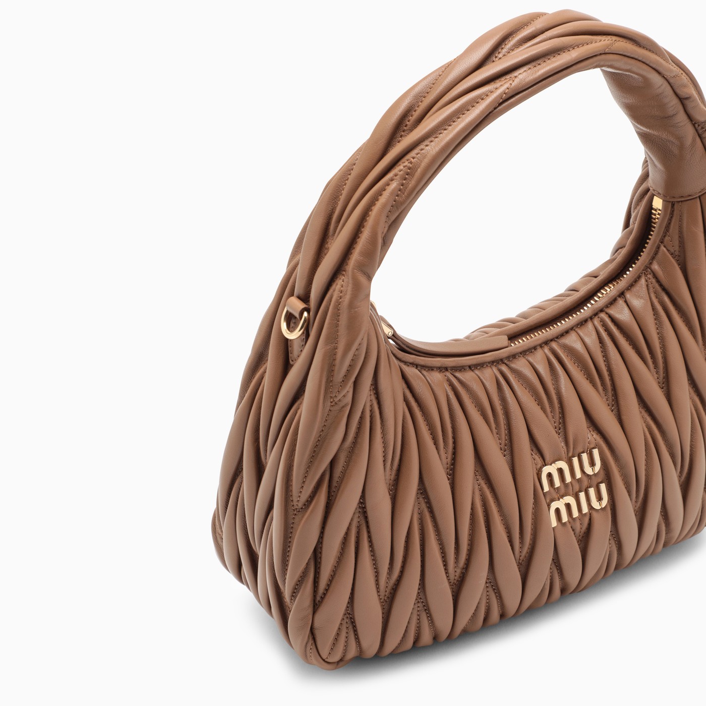 Miu Miu Miu Wander caramel matelassé bag TheDoubleF