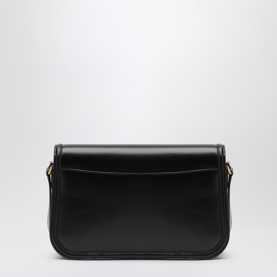 Saint Laurent Borsa Solferino grande in pelle nera | TheDoubleF