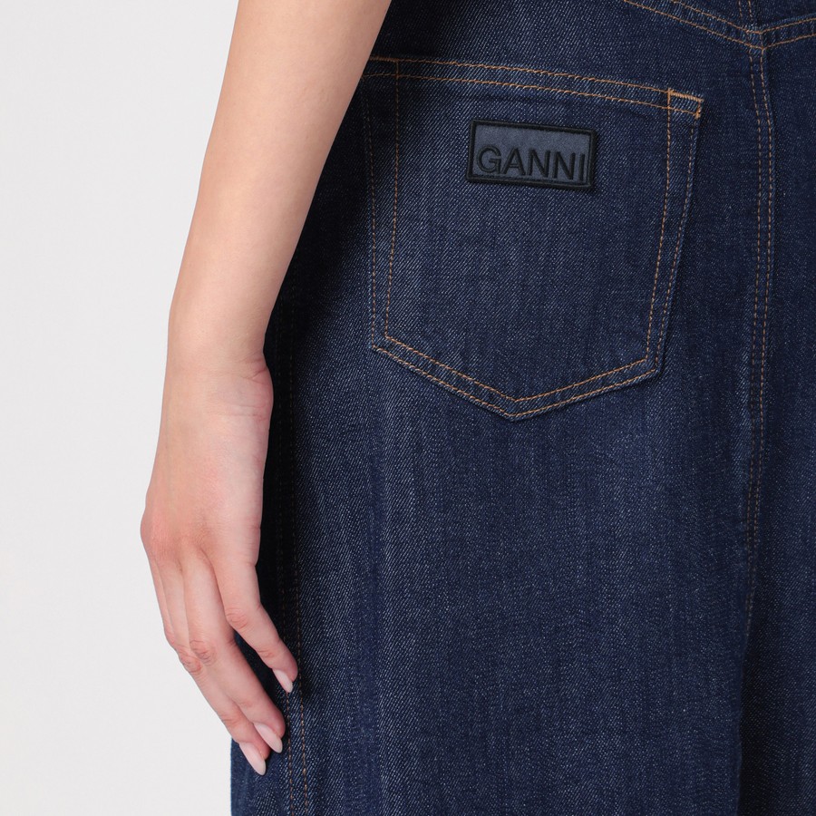 GANNI Blue midi dress in organic denim | TheDoubleF