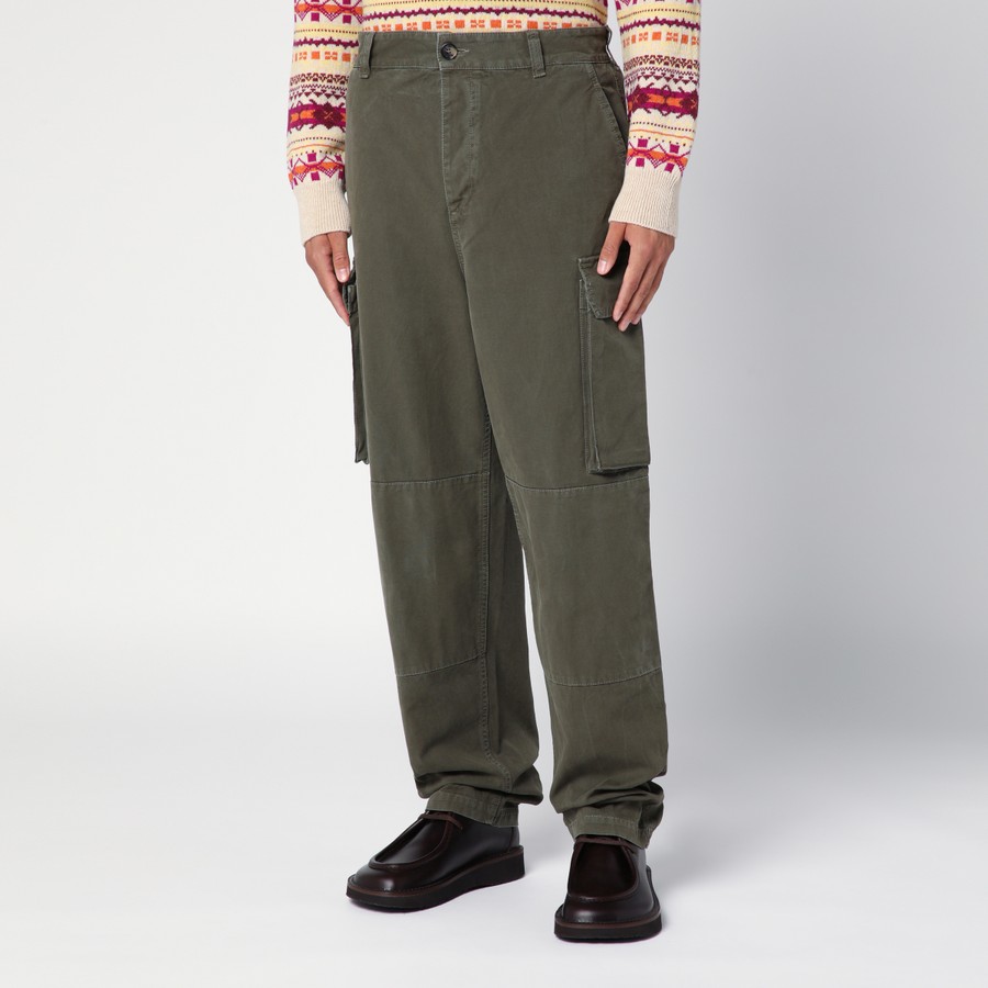 【関税込み】LOEWE CARGO PANTS Loewe Olive green cotton cargo trousers | TheDoubleF
