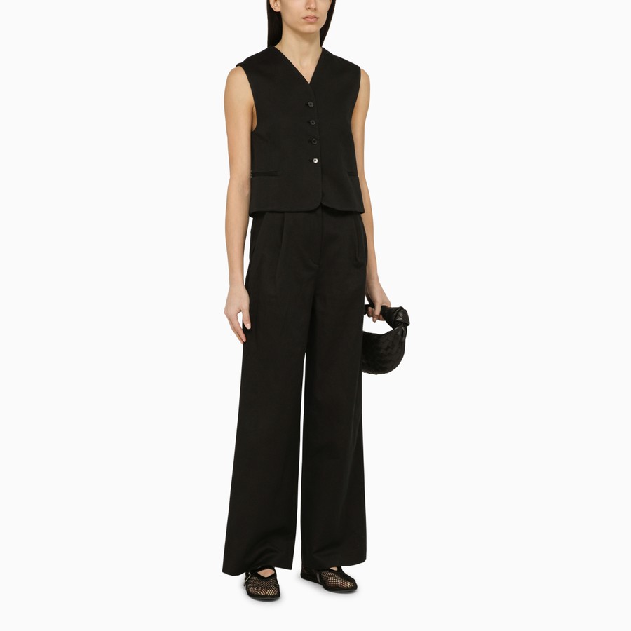 パンツ Loulou Studio Black cotton blend Idai palazzo pant Loulou Studio Black Cotton Blend Idai Palazzo Pant | ModeSens