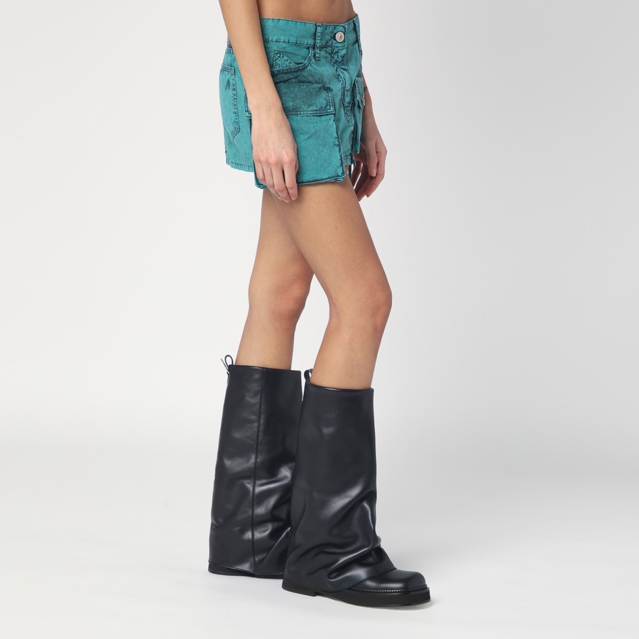 The Attico Fay green cargo miniskirt | TheDoubleF