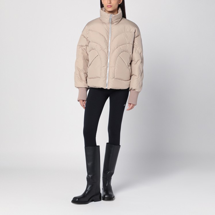 ダウンジャケット・コート KHRISJOY Women Outer KWF24R0601 NY0002CHA001 Beige Khrisjoy Khris shiny puffer jacket | REVERSIBLE