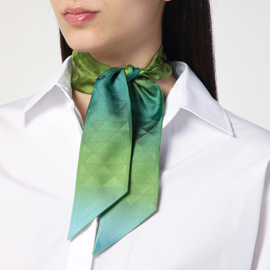 ボレロ・ショール Prada Lime coloured ribbon in silk twill Prada Lime coloured ribbon in silk twill | TheDoubleF