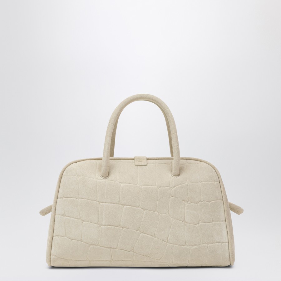 JACQUEMUS Borsa Turismo in pelle effetto coccodrillo avorio