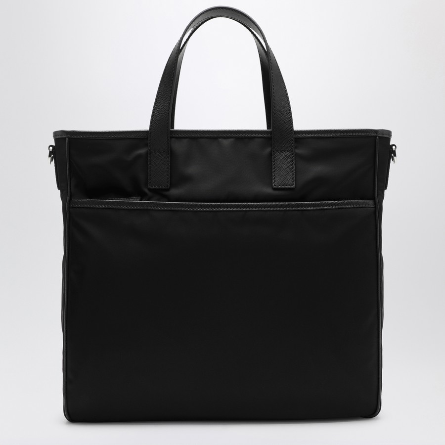 【送料&関税込】Prada Black Re-nylon Shopping Bag Prada Black Re-nylon Shopping Bag | italist