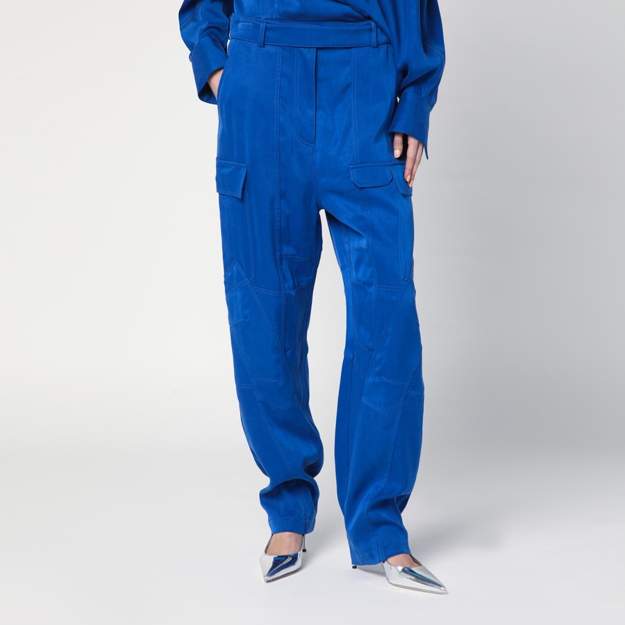 パンツ FERRAGAMO ELECTRIC BLUE CARGO TROUSERS Ferragamo Electric blue cargo trousers | TheDoubleF