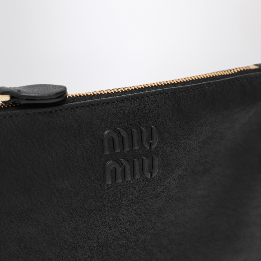 Miu Miu Mini pouch black in nappa | TheDoubleF