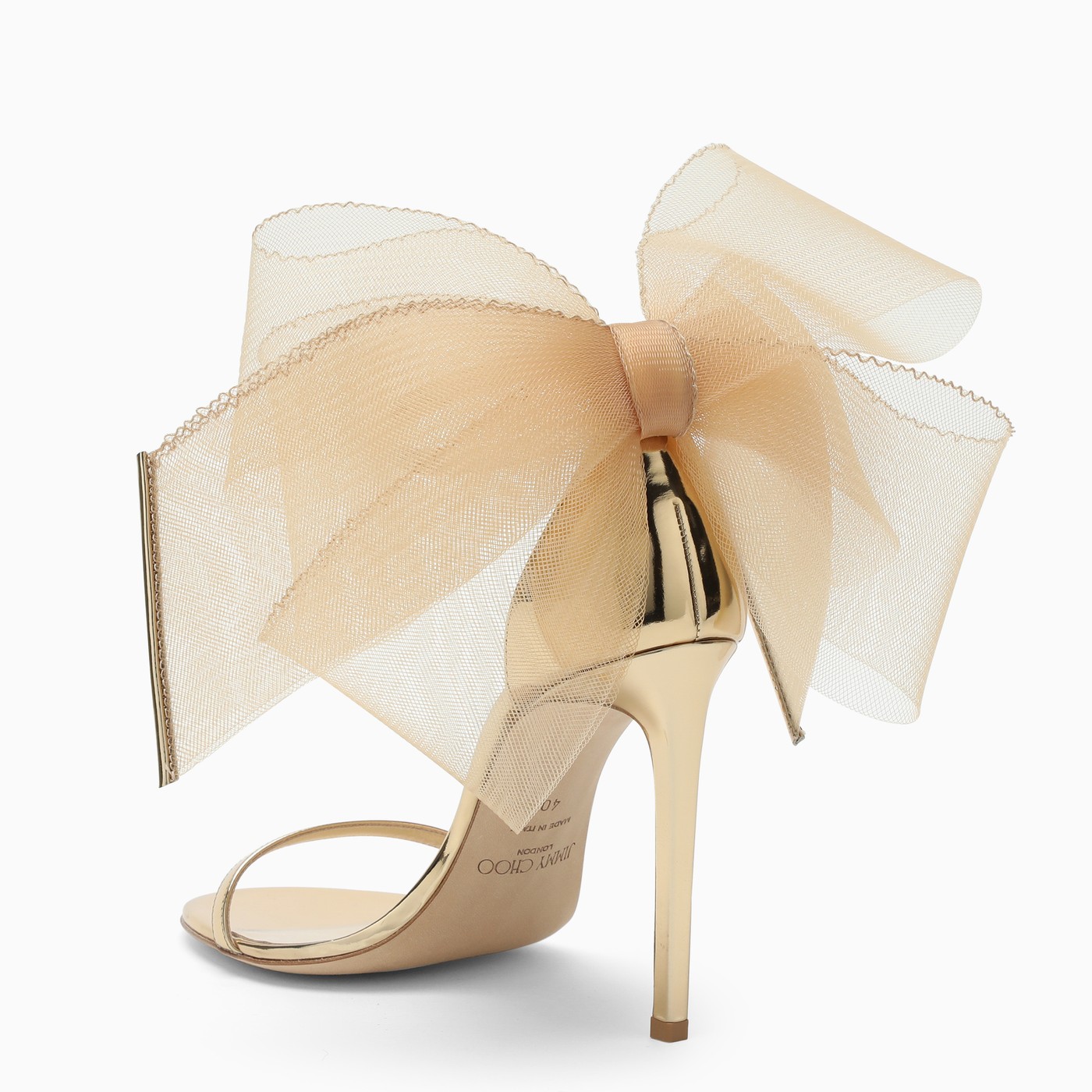 Jimmy Choo Gold Aveline high heel TheDoubleF