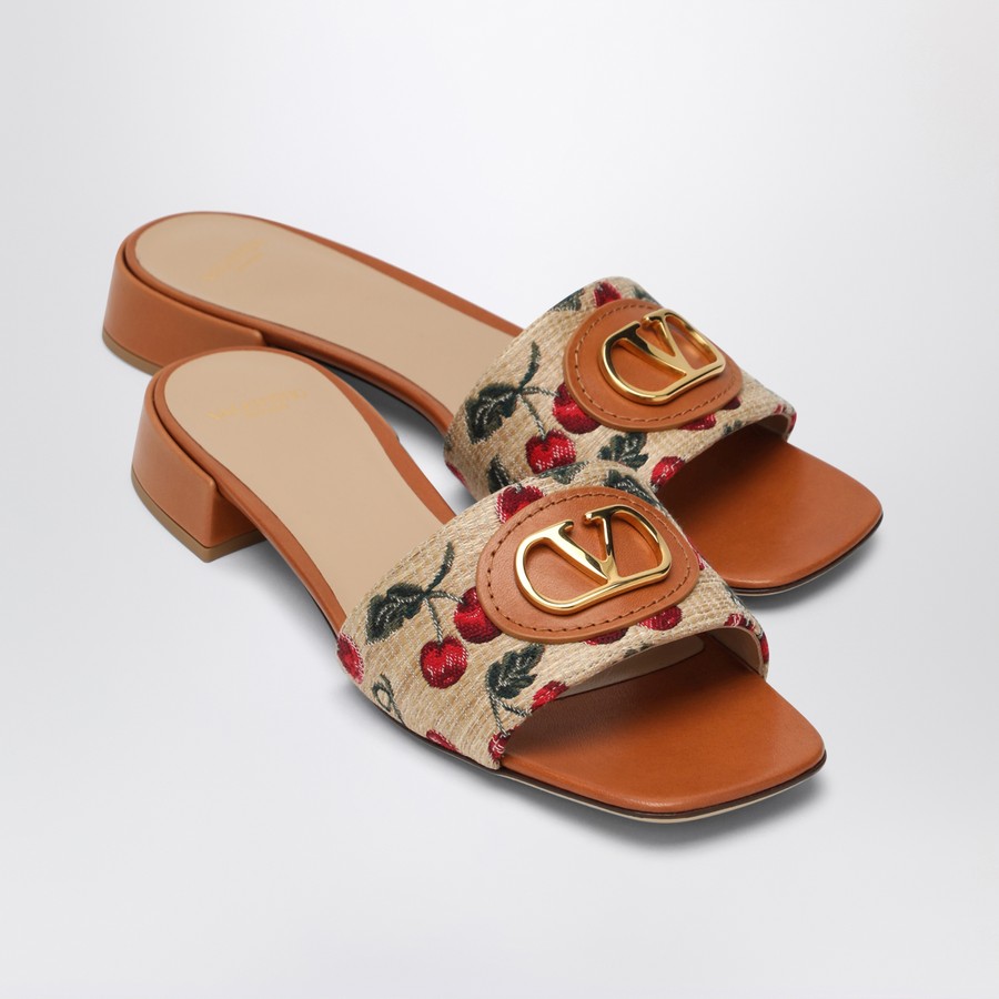 サンダル・ミュール VALENTINO SLIPPER (6W0S0LT0NNX 32H) Valentino Garavani Vlogo Signature slide sandal | TheDoubleF