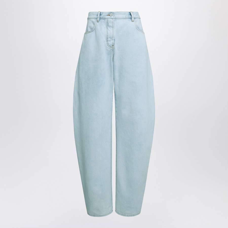 Alaïa Rounded jeans in ice denim | TheDoubleF