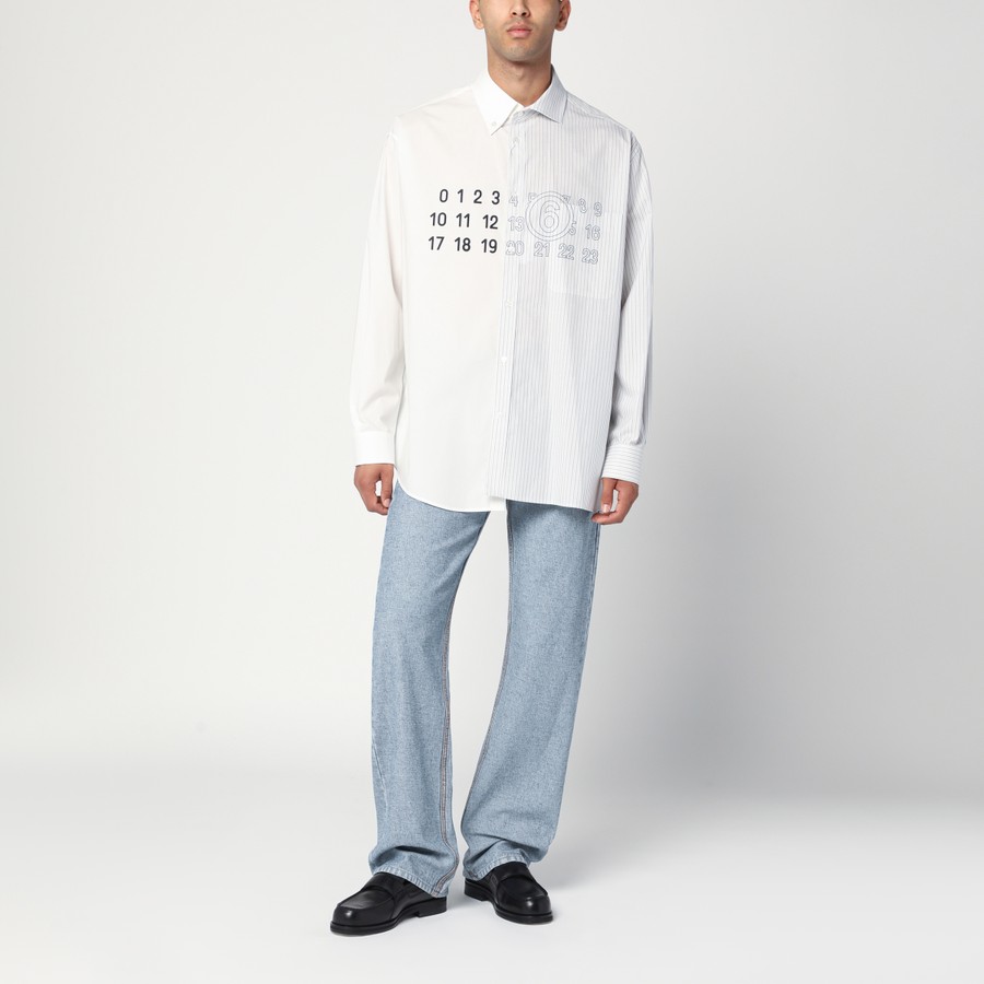 MM6 Maison Margiela Numeric Signature poplin shirt | TheDoubleF