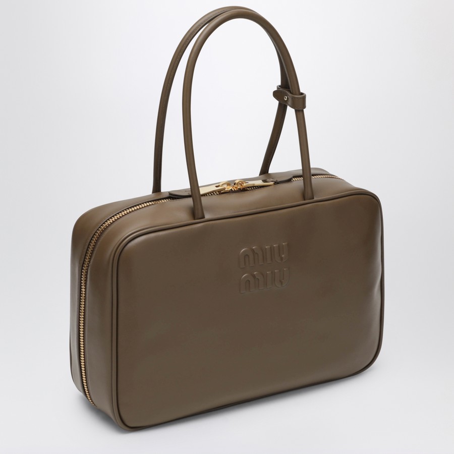 Miu Miu Beau Large bag in Tundra-colored leather | TheDoubleF