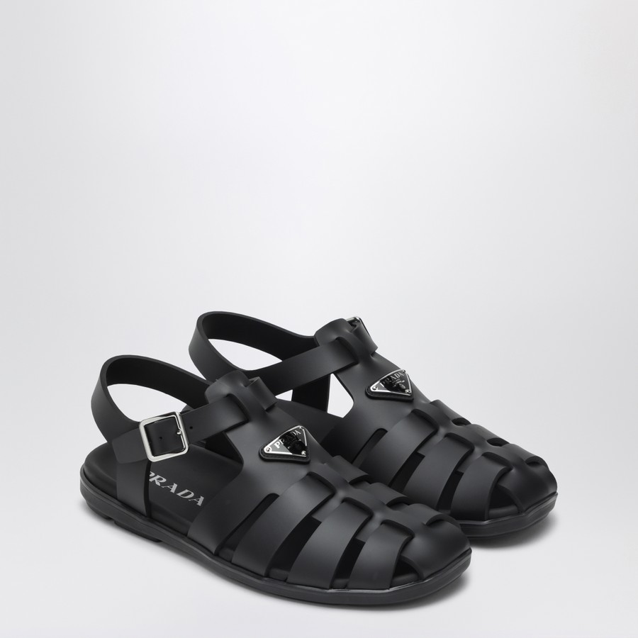 サンダル Prada Sandalo A Gabbia In Gomma Prada Sandalo a gabbia in gomma nero | TheDoubleF