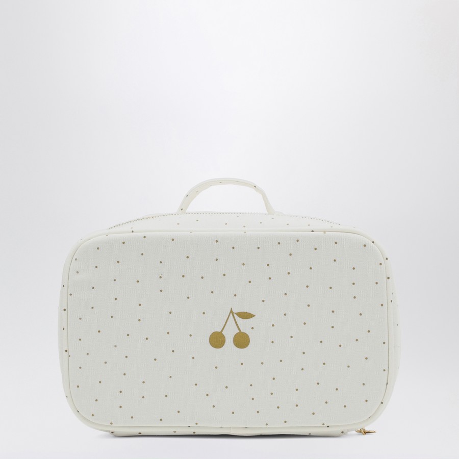 【関税&送料込】Bonpoint White Gold Polka Dot Mini Roof Box Bonpoint White/gold polka dot mini roof box | TheDoubleF