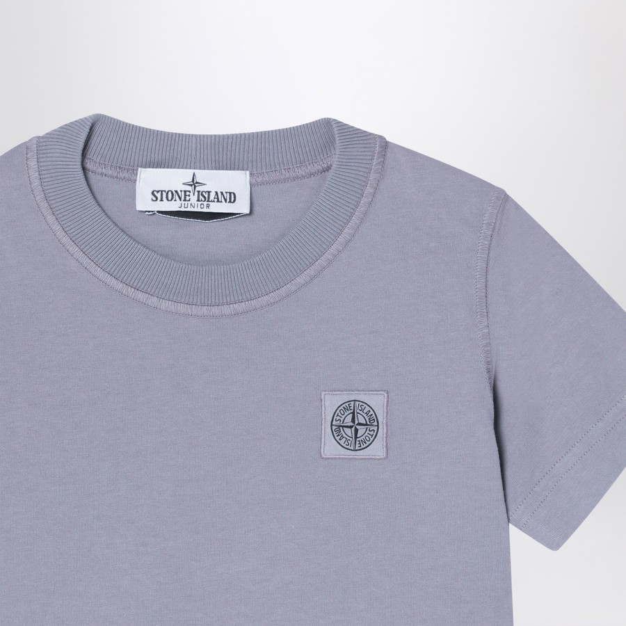 Stone Island Short-sleeved lilac T-shirt | TheDoubleF
