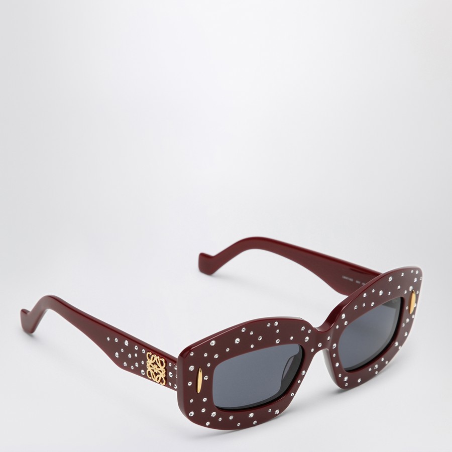 Loewe Smooth Pavé Screen burgundy sunglasses | TheDoubleF