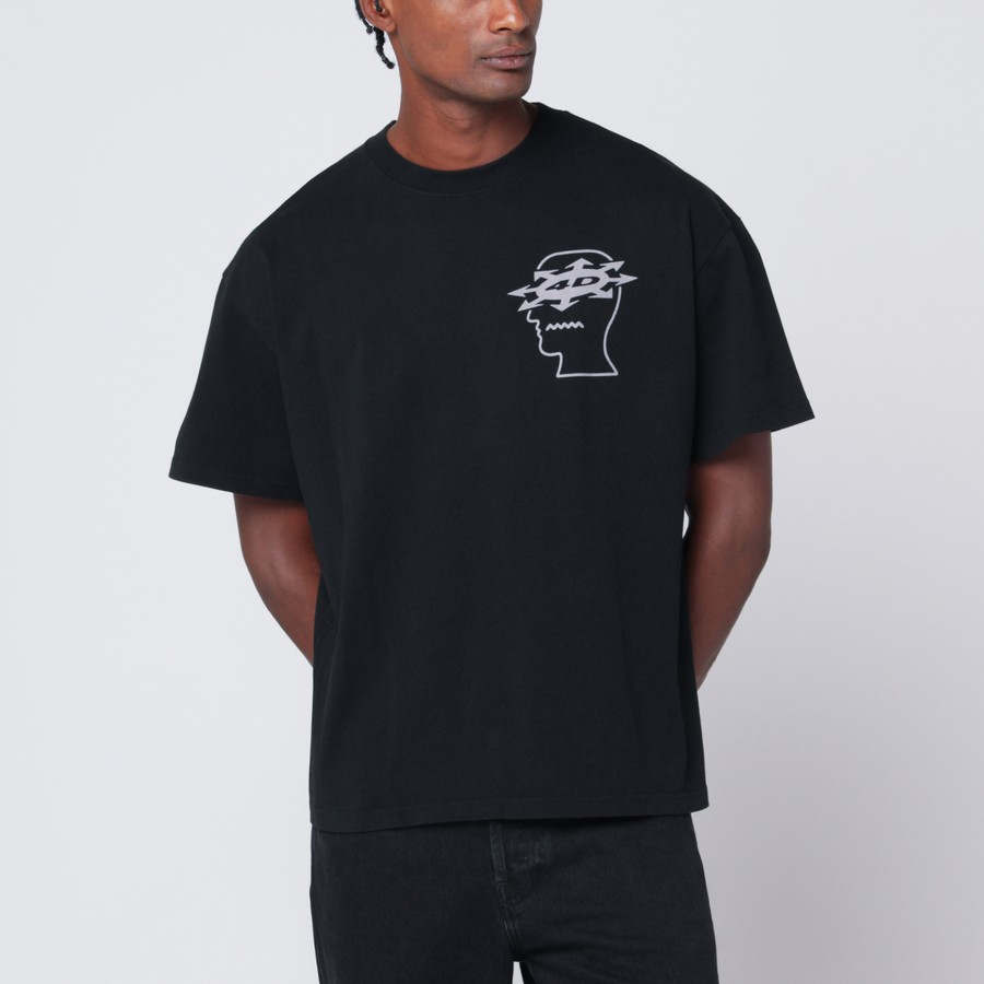トップス theredthread s open tee heart tee black WMNS) COMME des GARCONS PLAY Double Hearts Logo Tee 'Black
