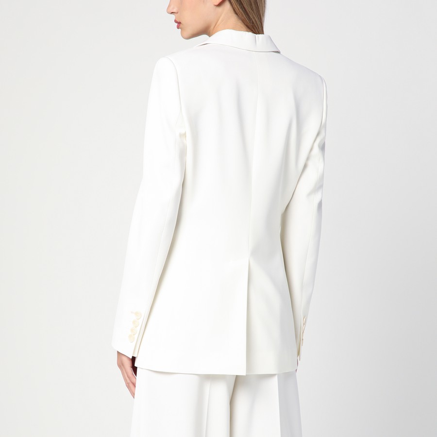 Stella McCartney Ivory wool single-breasted jacket | TheDoubleF