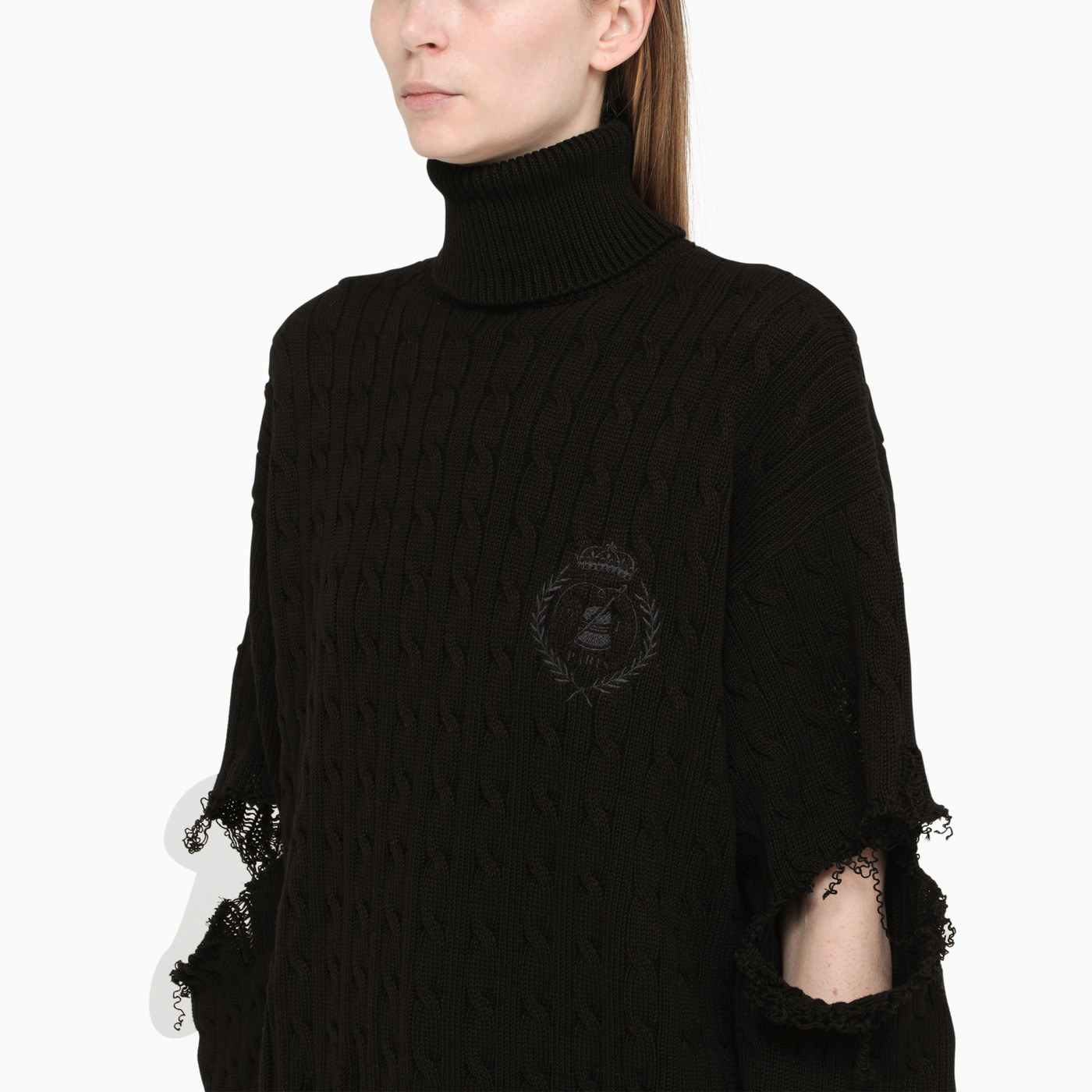 balenciaga sweater womens black