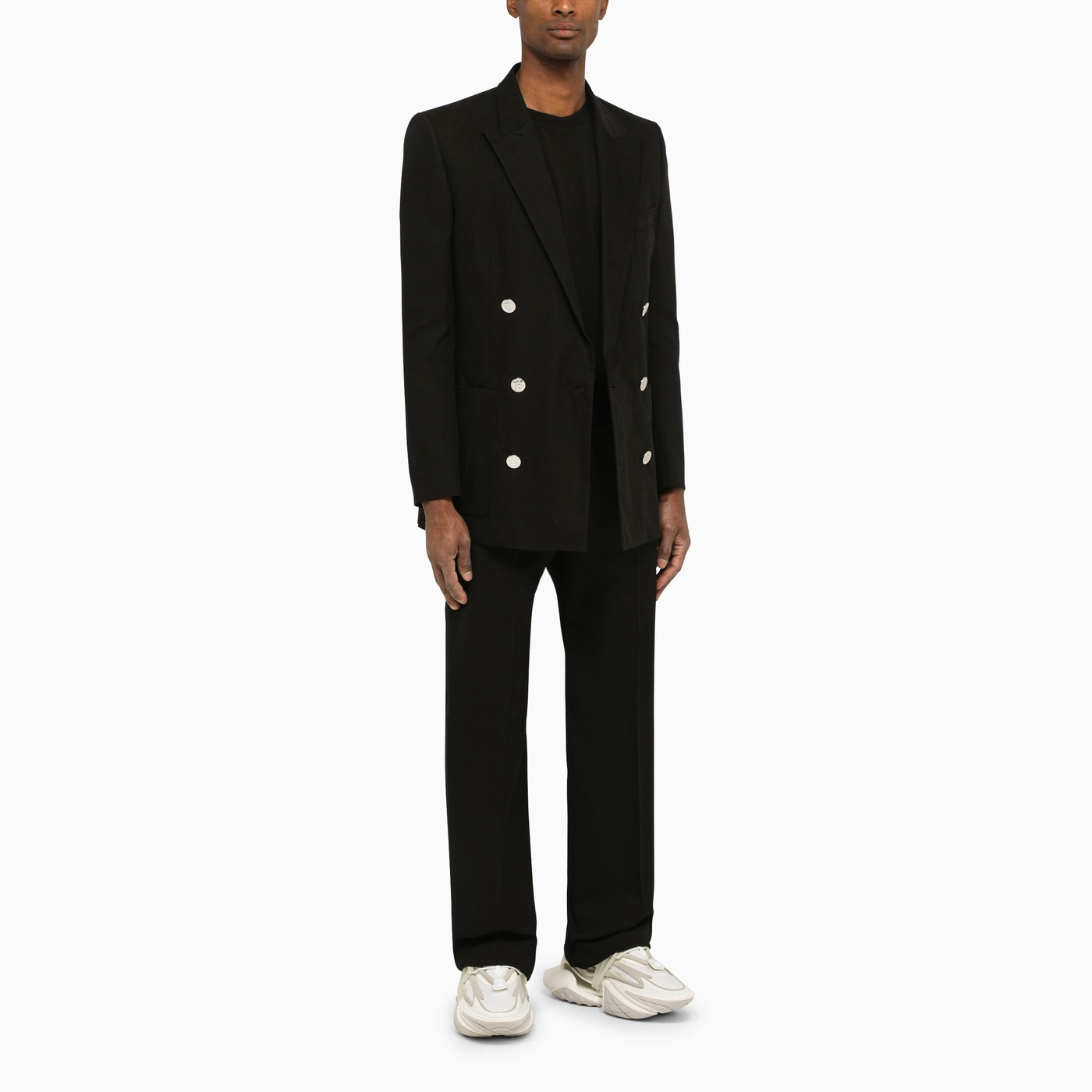 Balmain Black doublebreasted jacket TheDoubleF