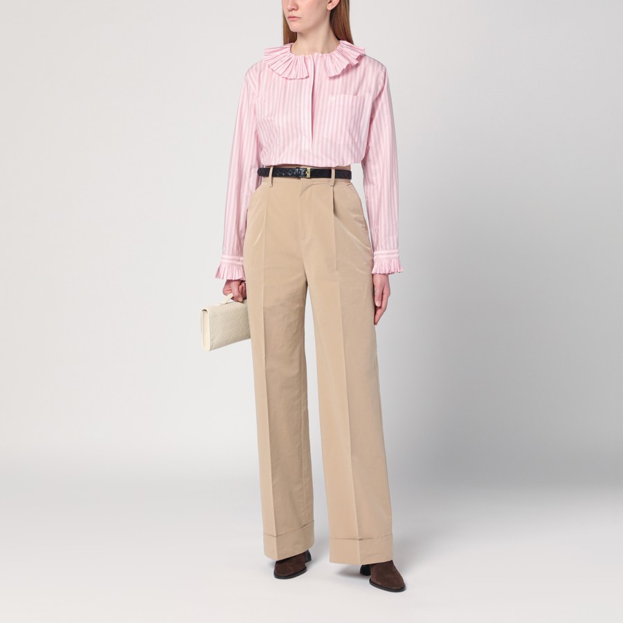 Philosophy Beige high-waisted trousers | TheDoubleF