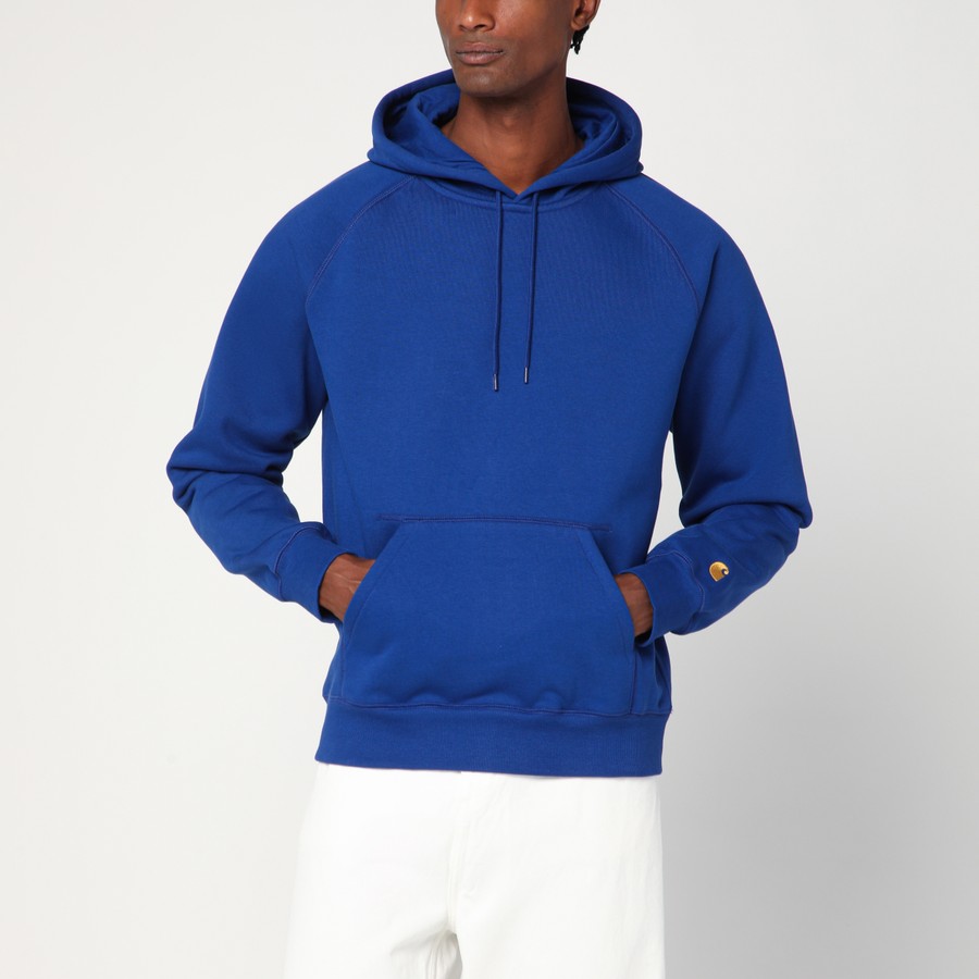 Carhartt WIP Wolfsbane/Gold Hooded Chase Sweatshirt | TheDoubleF