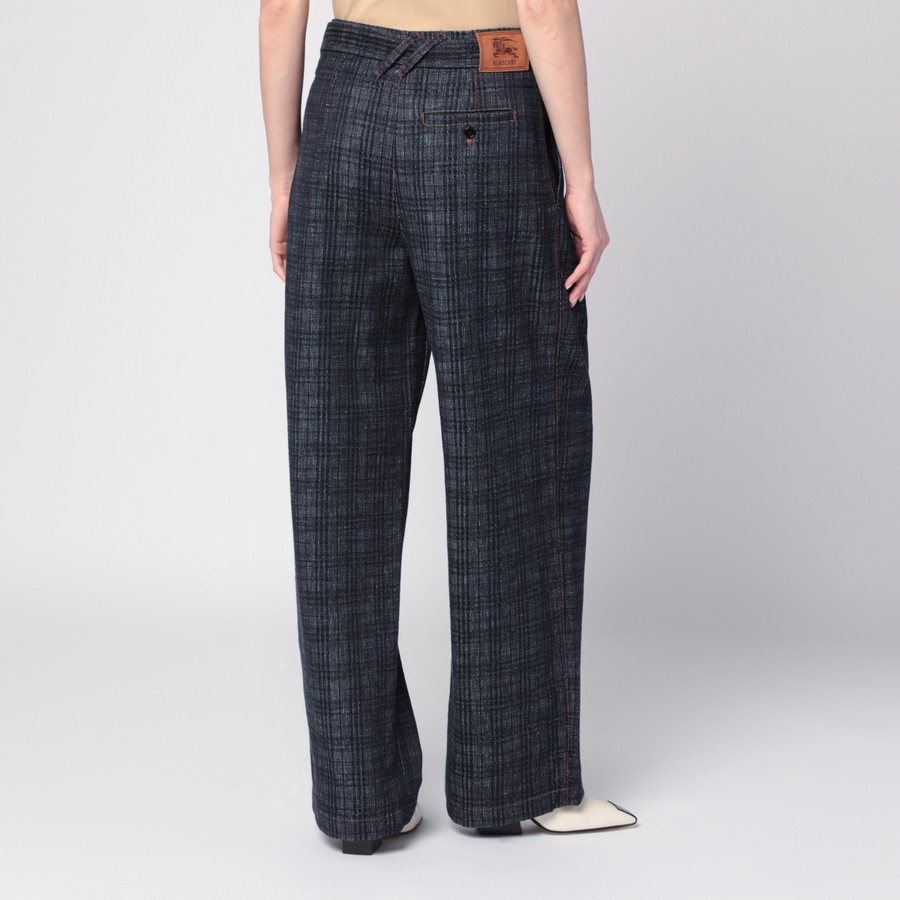 Burberry Indigo jeans in Check pattern denim | TheDoubleF