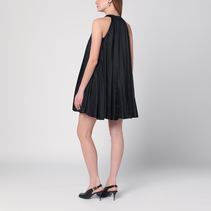 Loewe Black viscose trapeze mini dress | TheDoubleF