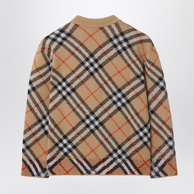 Burberry Beige cardigan in wool with Thomas bear and friends