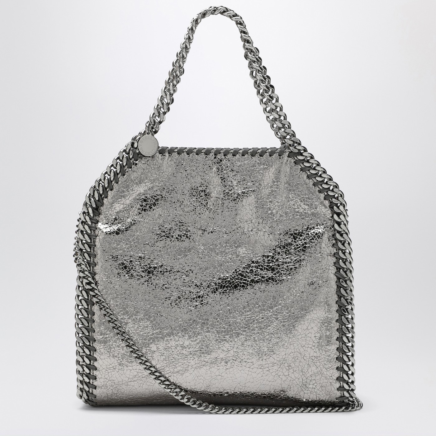 トートバッグ Stella Mccartney Falabella Mini llic Steel Grey Bag Stella McCartney Falabella mini metallic Steel Grey bag