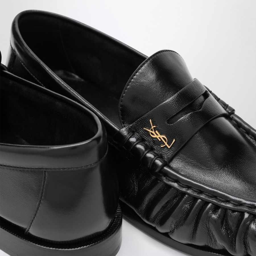 Saint Laurent Black leather Le Loafers | TheDoubleF