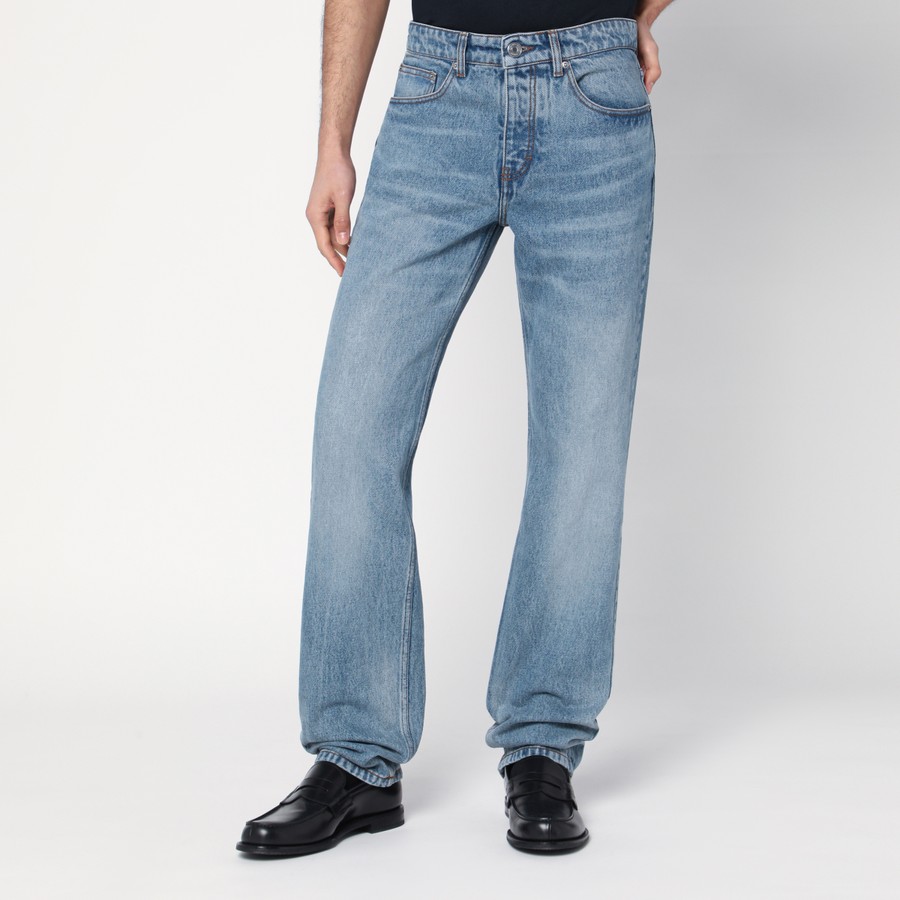 デニム・ジーパン Ami Paris Washed Blue Denim Jeans Ami Paris Light blue jeans with washed effect | TheDoubleF