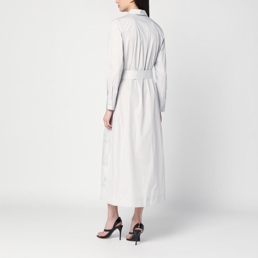 ワンピースその他 P.A.R.O.S.H. Light grey shirt dress with embroidery P.A.R.O.S.H. Light grey shirt dress with embroidery | TheDoubleF