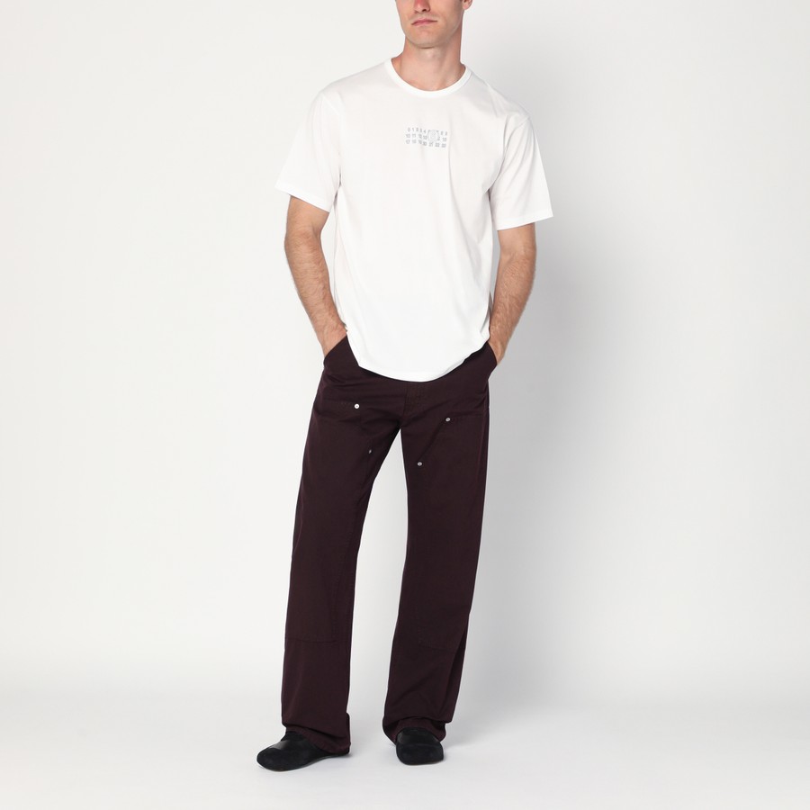 ボトムスその他 MM6 Maison Margiela Shiny burgundy wide trousers Mm6 Maison Margiela Shiny Burgundy Wide Trousers – BALTINI