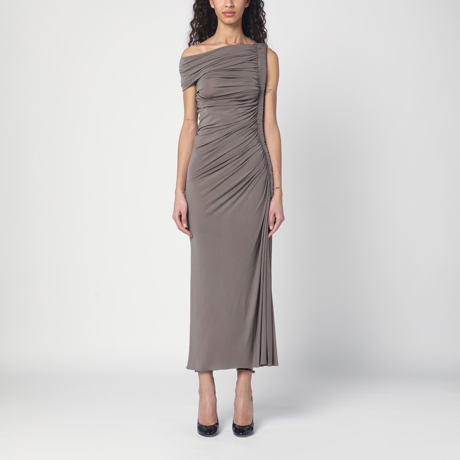 Alaïa Draped taupe dress | TheDoubleF