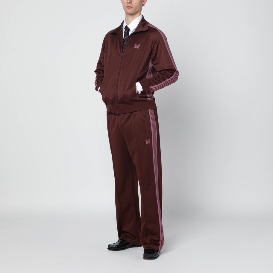 Needles Brown/antique-rose zip track jacket | TheDoubleF
