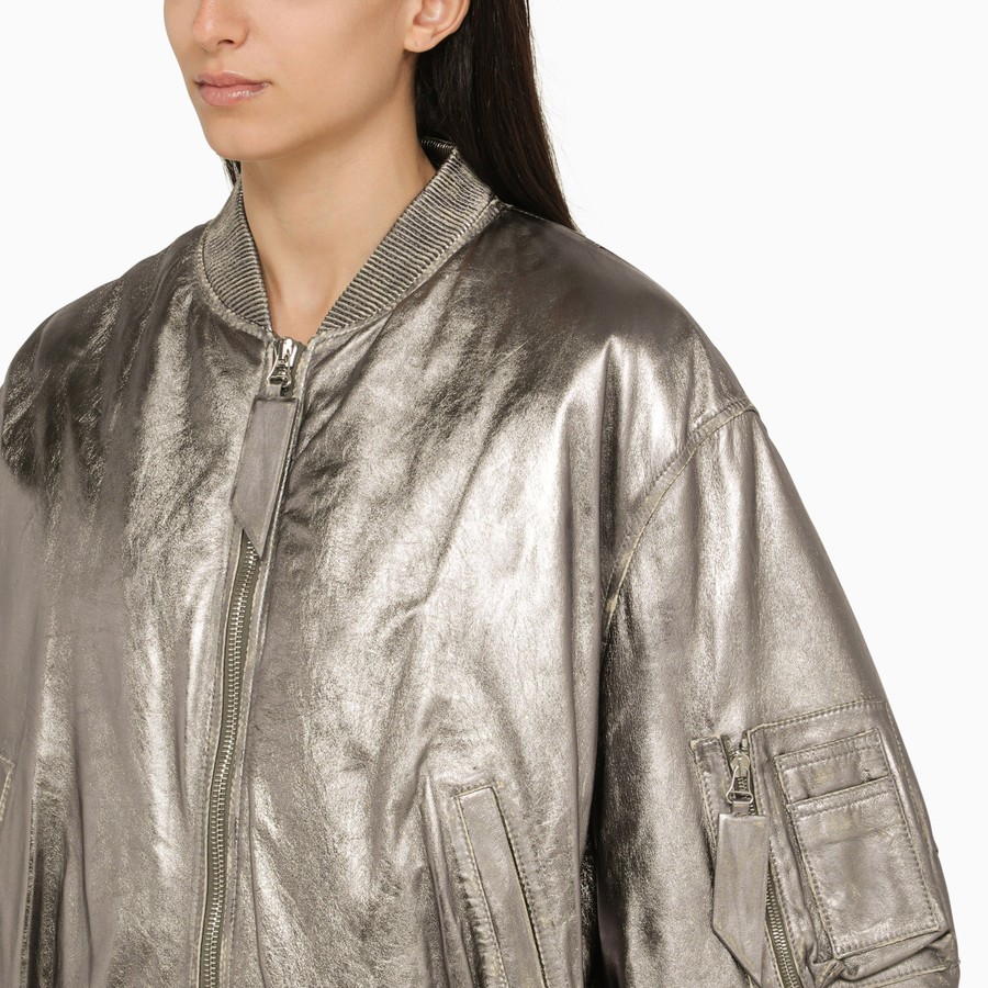 レザージャケット・コート THE ATTICO LEATHER BOMBER JACKET (250WCB00004 LBT128AA100) Anja bomber THE ATTICO | Blondie Shop