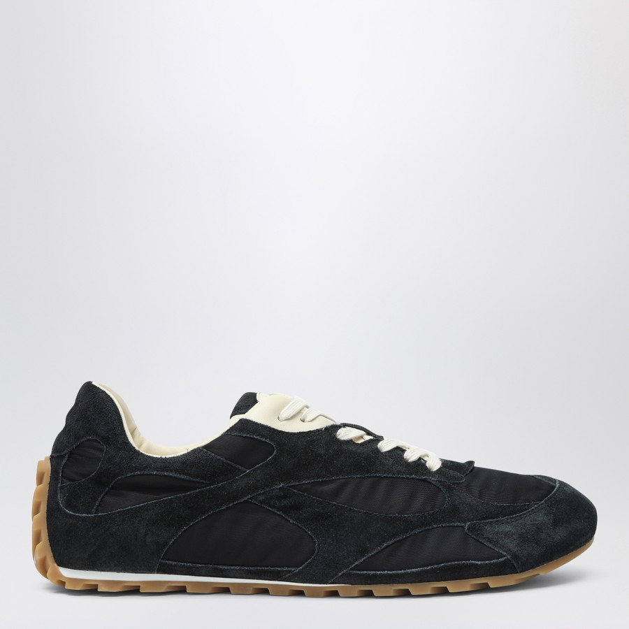 Bottega Veneta Orbit Flash sneaker black in suede | TheDoubleF